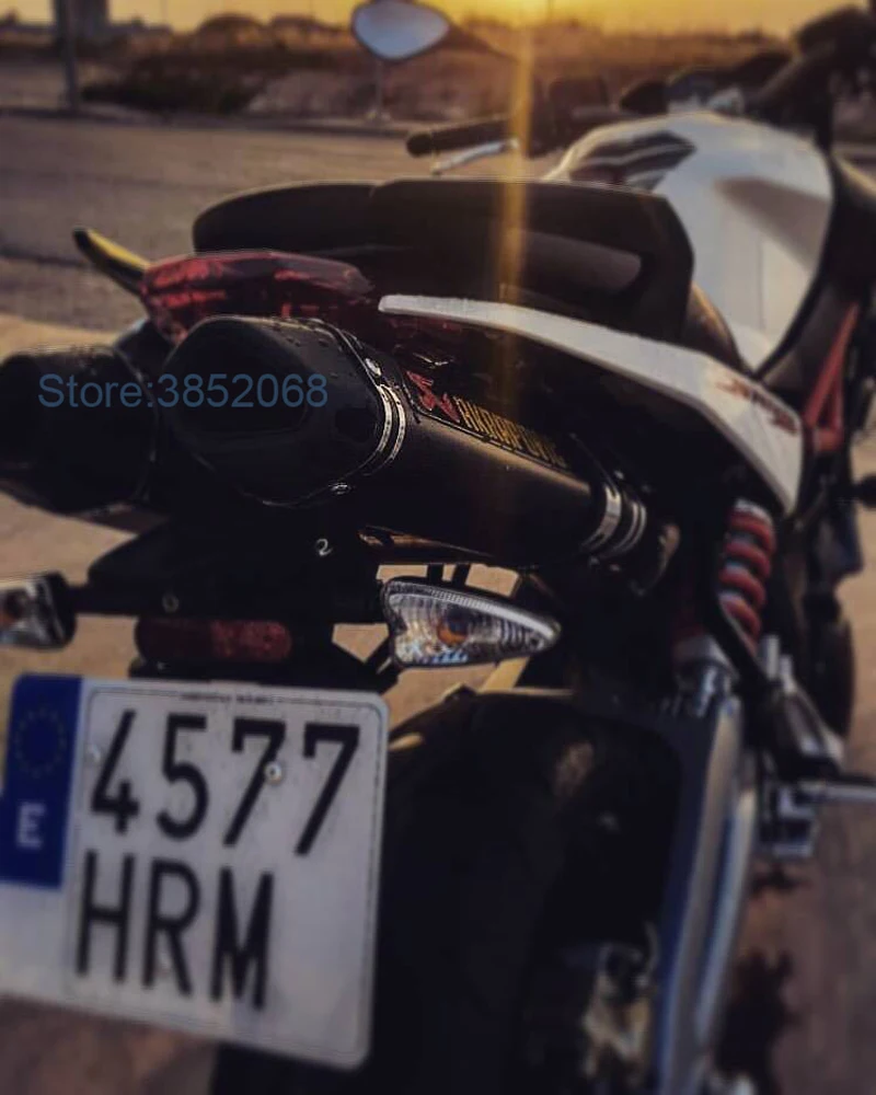 Мотоцикл Aprilia shiver 750 глушитель выхлопной трубы глушитель Escape с DB Killer для Aprilia мотоцикл оба Nuzzle выхлопной