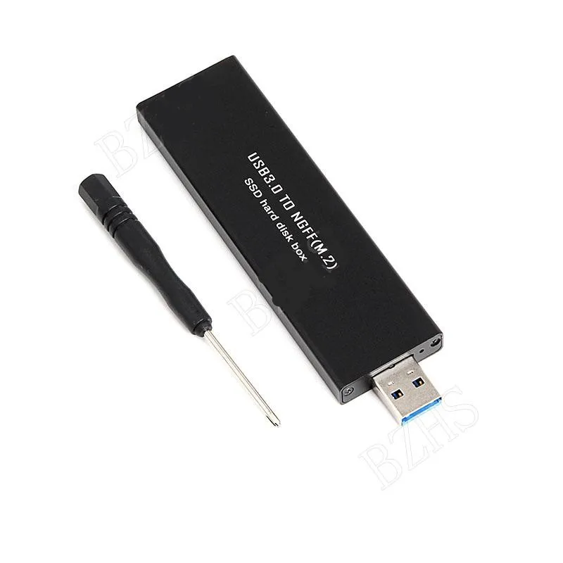 Черный SP Black USB3.0 на основе SATA 2280 M.2 NGFF SATA SSD портативный корпус для хранения - Цвет: Черный