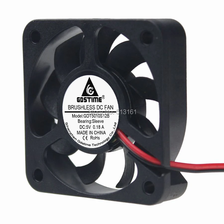 50 шт./лот Gdstime мм x 50x12 5010 DC 5 В 2-контактный Бесщеточный вентилятор охлаждения |