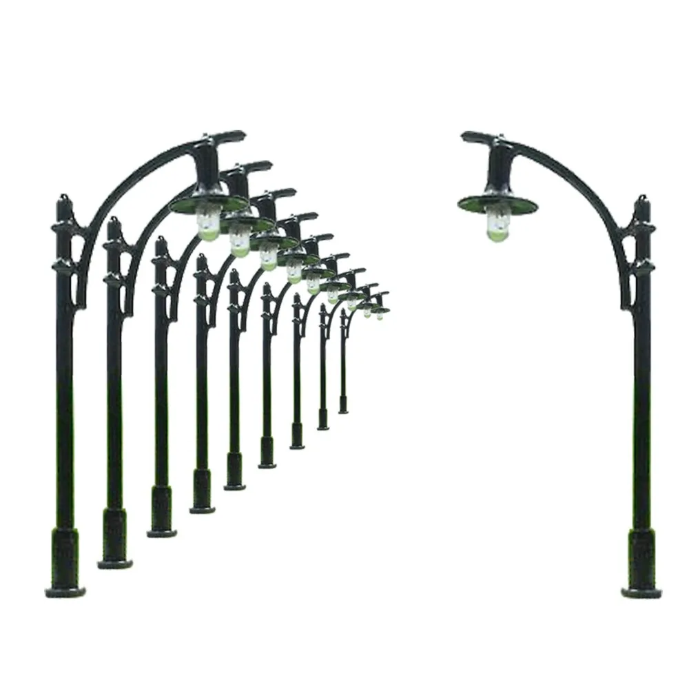 10 шт. модель поезда фонарный столб лампы хо N 5 см 12v L309 напольный светильник s