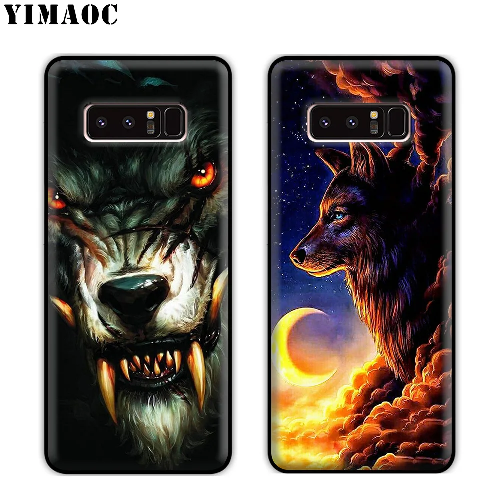 YIMAOC Wolf Art классный Мягкий силиконовый чехол для samsung Galaxy Note 10 Plus 9 8 A9 A8 A6 2018 A5 A3 2017 2016