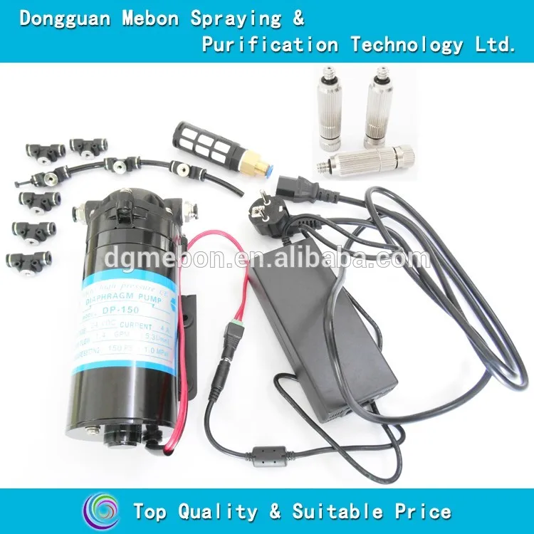 (Вода из бака) 40 насадка для распыления + 150 PSI мембранный насос. противотуманная