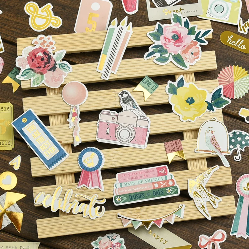 45pc Think Happy Cardstock штампы для скрапбукинга planner/Создание карт/журналистский проект |