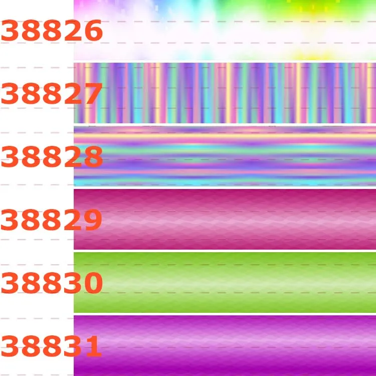 10 ярдов Различные размеры постепенное изменение цвета ленты печатная корсажная