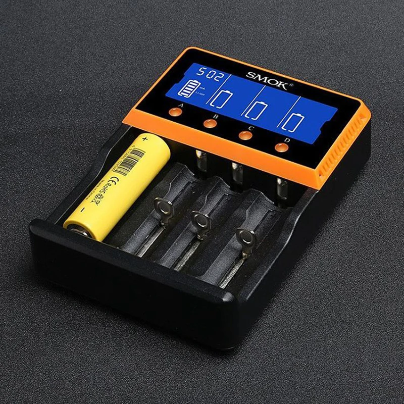 Оригинальный SMOK 18650 батарея зарядное устройство умный заряд ЖК дисплей
