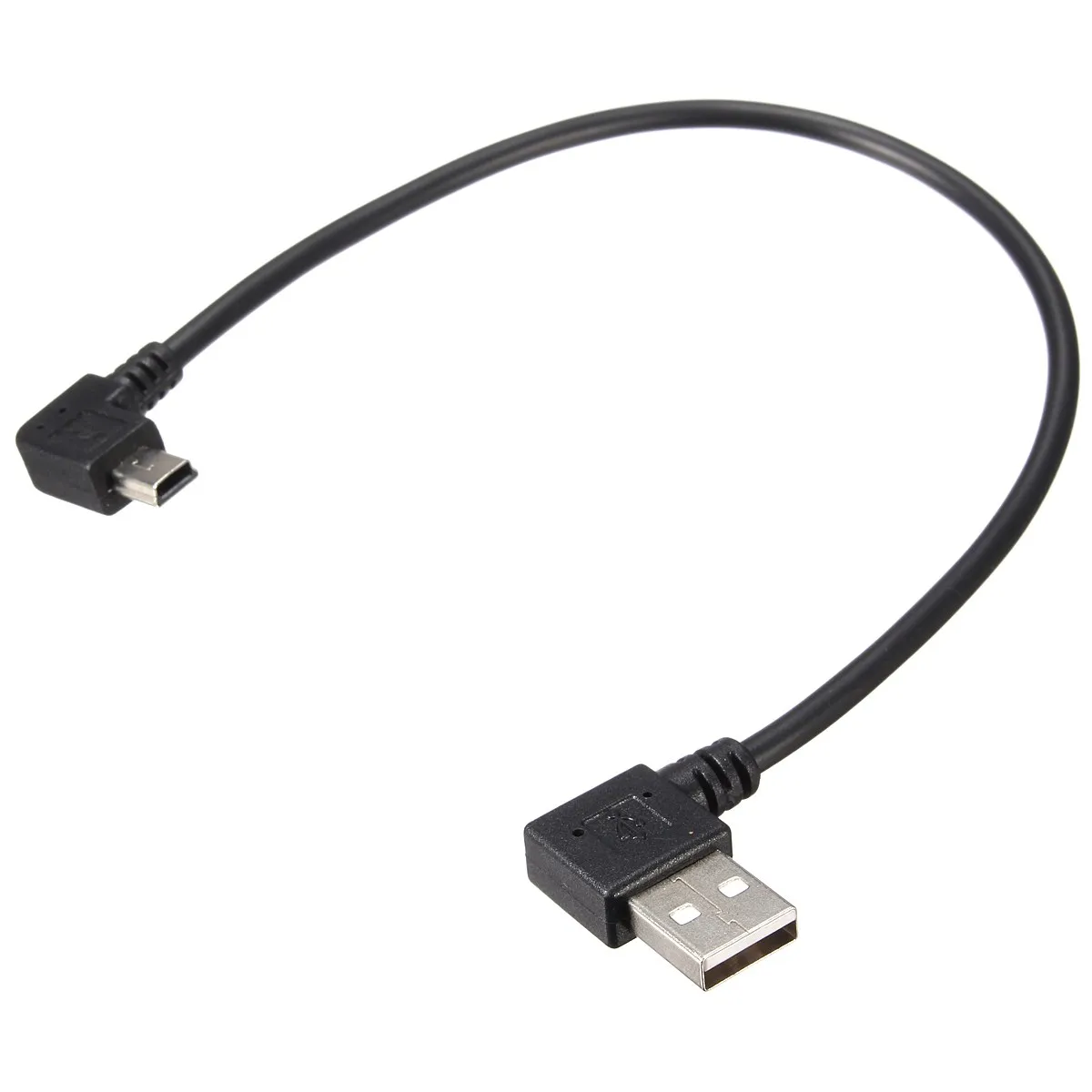 25 см 90 градусов угловой мини USB кабель к 2 0 для синхронизации данных зарядного