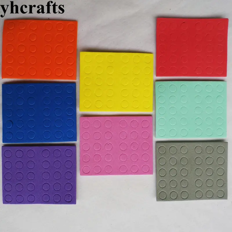 Круглые мозаичные пенопластовые наклейки пазлы размером 5 мм для детского сада