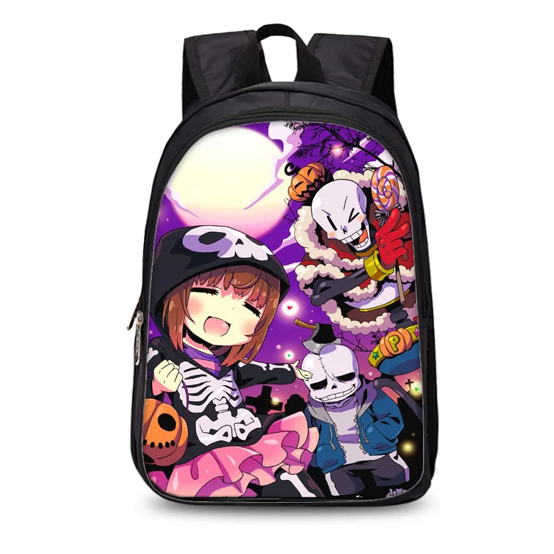 Рюкзак для девочек и мальчиков в стиле аниме Undertale сумка книг Sans женщин mochila