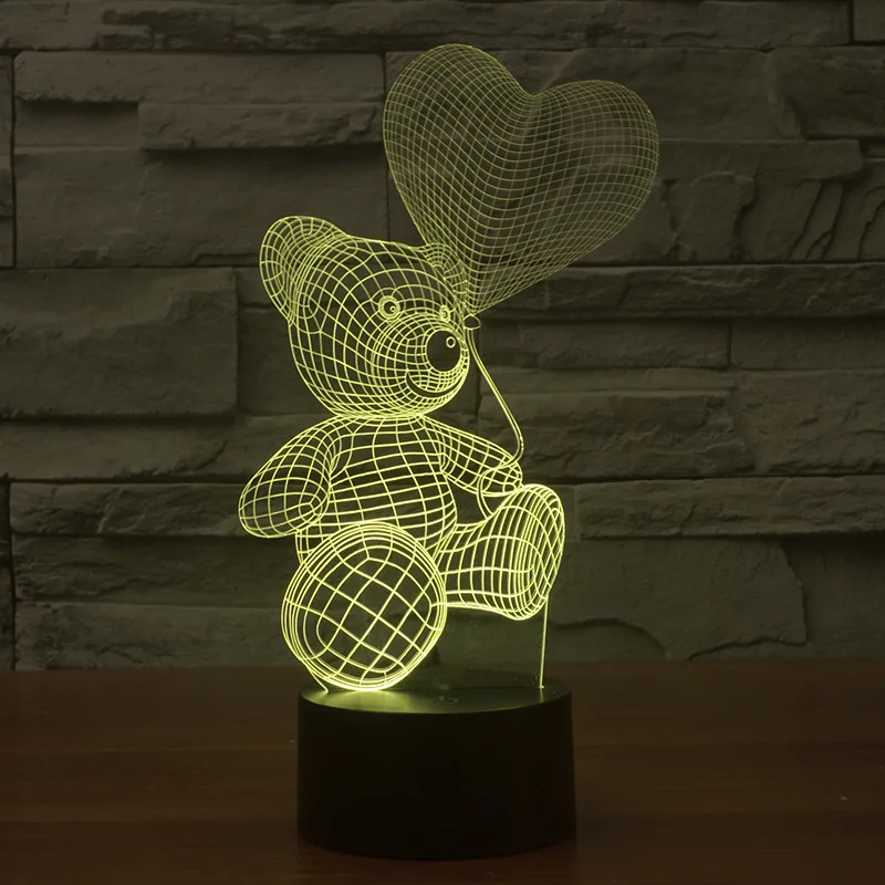 Украшение для спальни 3d маленький ночник импортные товары современная