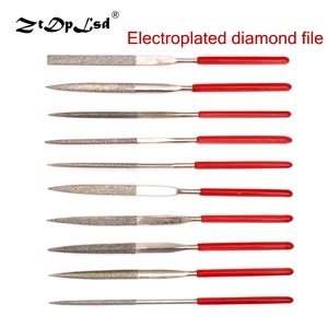 ZtDpLsd Ассорти Алмазное покрытие набор надфилей мини Рашпиль для Керамика Стекло Сталь хобби и ремесел ручной инструмент для дерева