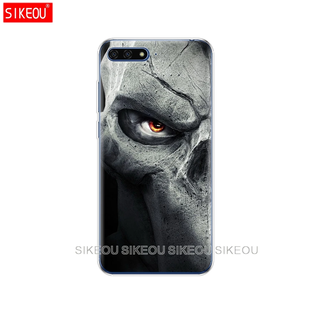 Силиконовый чехол для телефона Huawei Honor 7A PRO 7C Y5 Y6 Y7 Y9 2017 2018 Prime Dead ghost Skull|Бамперы| |