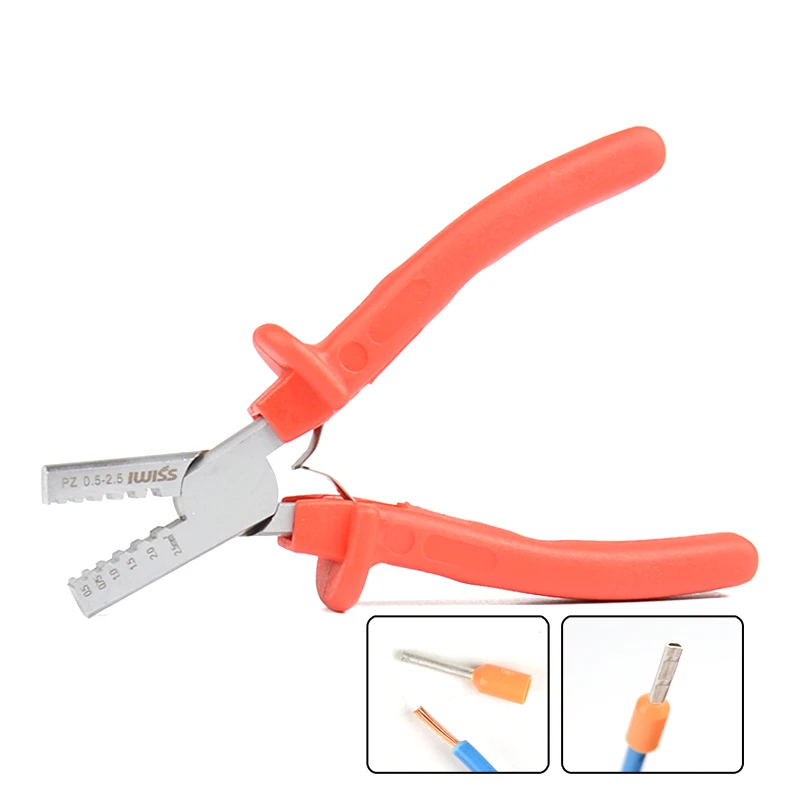 Трубчатые обжимные клещи IWISS PZ 0 5 16|terminal crimping pliers|crimping plierspress pliers |