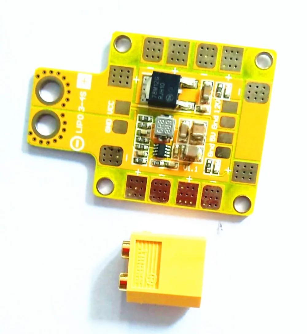 Распределительная плата PDB XT60 W/ BEC 5V & 12V для фотоаппарата 250 270 мм GEPRC Leopard Φ GEP LX5 220