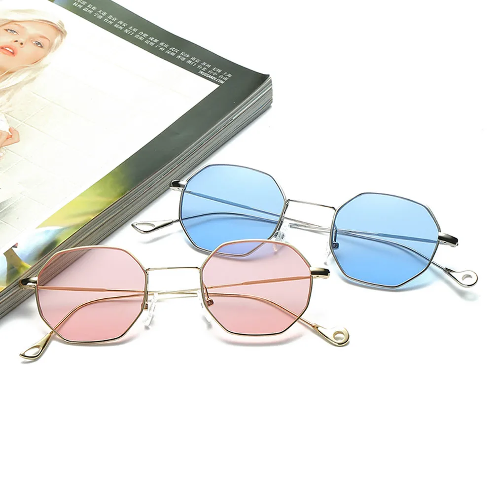 Классические солнцезащитные очки для женщин и мужчин Модные металлические с