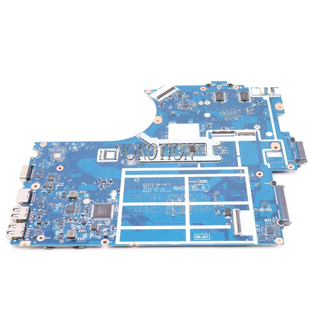 Материнская плата NOKOTION CE575 для ноутбука ThinkPad lenovo E575 15 6 дюйма NM A871 DDR4 Radeon R5