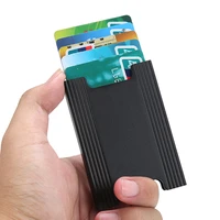 35pcs lot metal card bag rfid aluminium credit card holder protable wallet antitheft card wallet