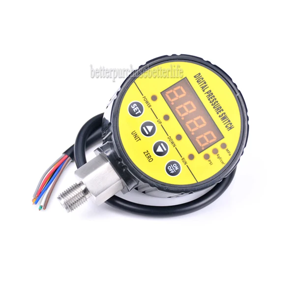 Compressor de ar ou Bomba de Água Controlador de Interruptor de Pressão Digital Inteligente Medidores de pressão