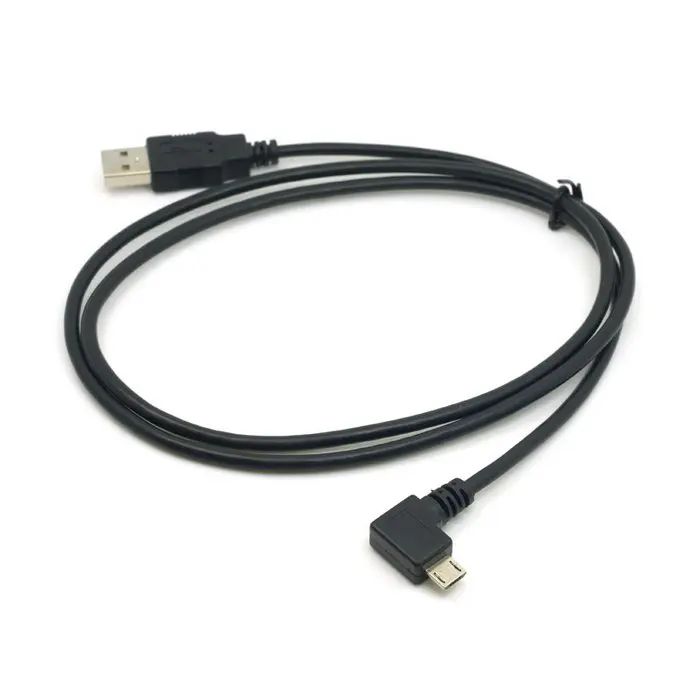 1 м 5 90 градусов левый Угловой Micro USB2.0 папа к Мужской кабель для зарядки данных Andriod