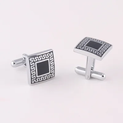 

High Quality Men's Cufflinks Square Shape Simple Male's Shirts Accessory Business Wearing