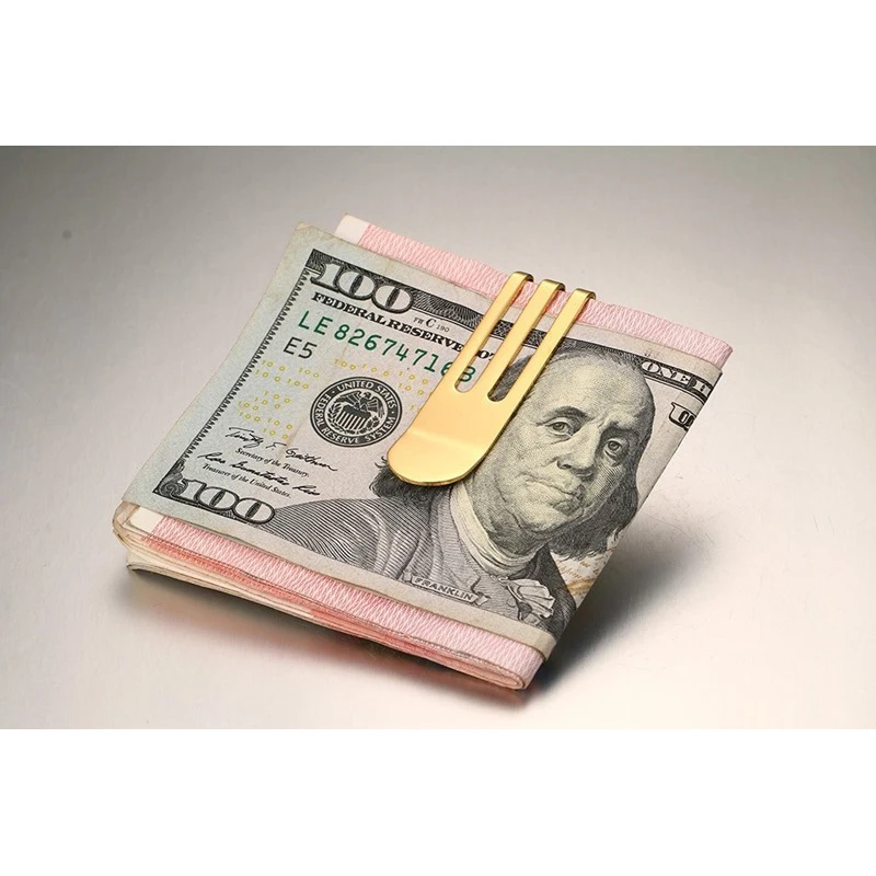 Титановый дизайнерский металлический бумажник для денег из нержавеющей стали |