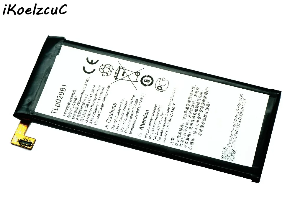 IKoelzcuC TLP029B1 TLP029B2 2960mAh аккумуляторная батарея + подарок для Alcatel Pop 4S 5095/B/I/K/L/Y Onetouch TCL