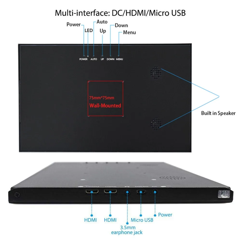 НОВЫЙ 13 3 дюймовый 2K 2560*1440 HD портативный монитор для Raspberry pi PS3 PS4 Xbox360 игровой