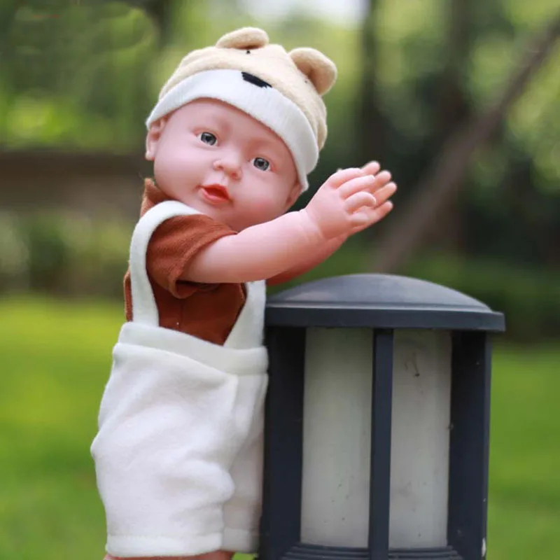 LEOOFU 41 см 16 дюймов bebe Кукла реборн игрушка африканская модель детский сад с