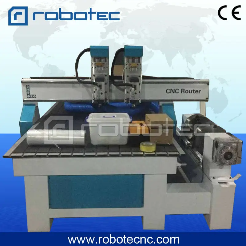 3 кВт шпиндель с воздушным охлаждением вакуумный стол несколькими головками 1325 4