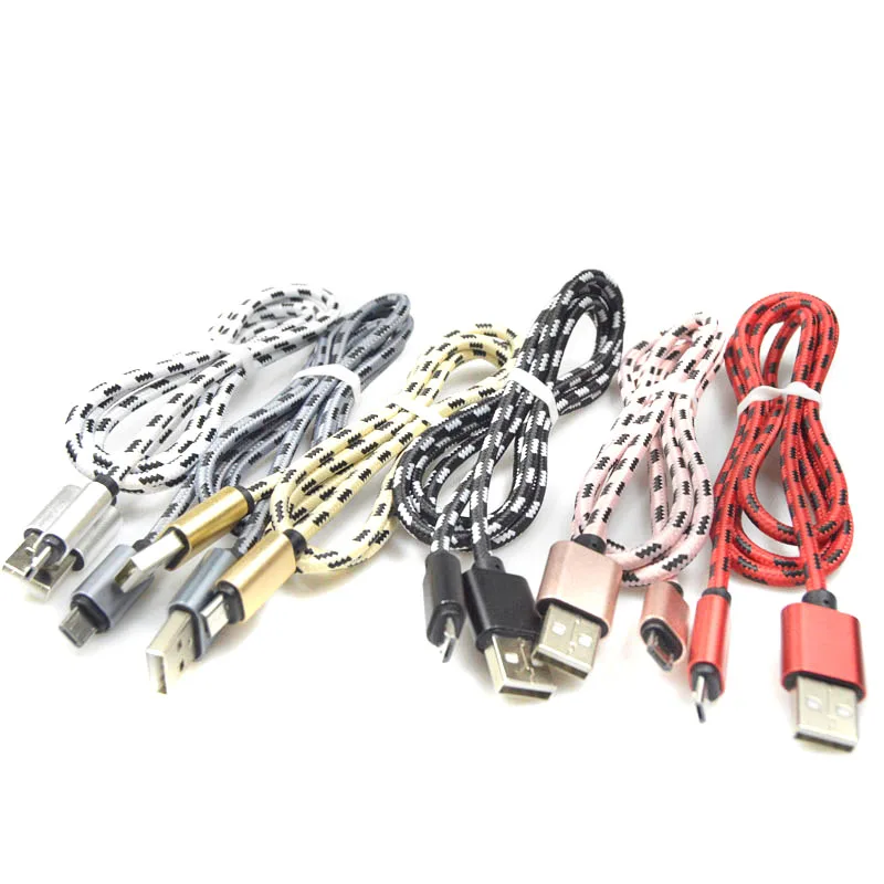 Новый 1 M/2 M/3 M Кабель Micro Usb Плетеный Быстрая Зарядка для передачи данных Мобильный