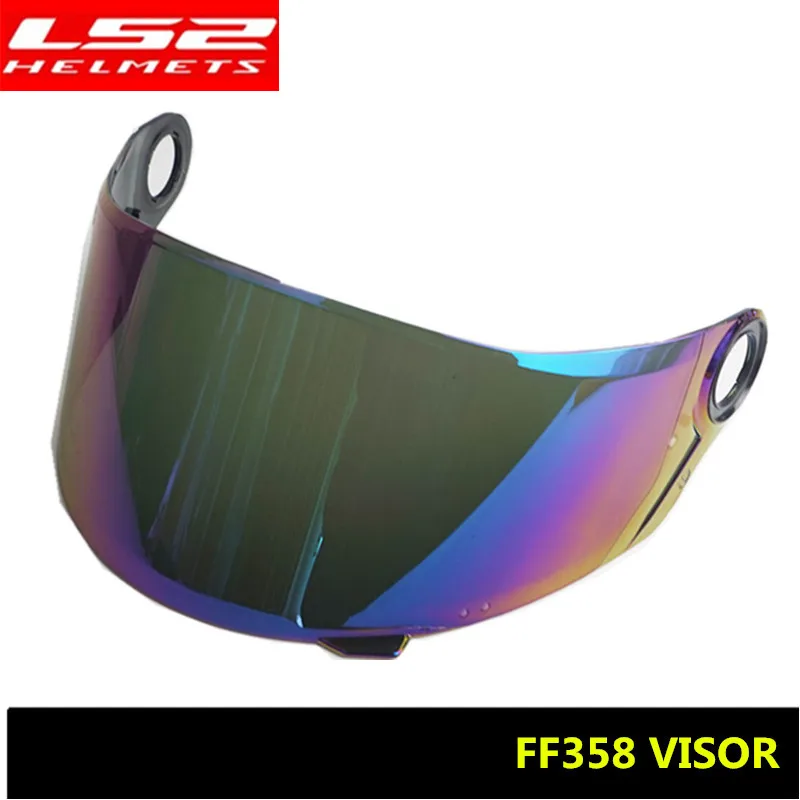 LS2 шлем уход за кожей лица щит для LS2 FF396 полный уход за кожей лица мотоциклетный шлем FF358 шлемы черный чистое серебро Замена козырек FF392 золото