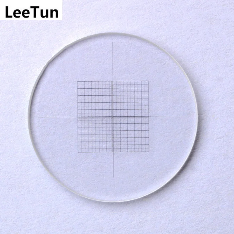LeeTun DIV 0 05 мм окуляр микрометр для микроскопа сетка измерения крест линейка