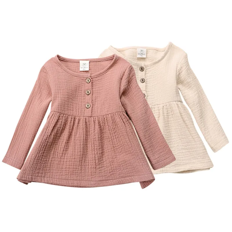 Одежда для маленьких девочек сезон весна осень топы одежда с длинными рукавами