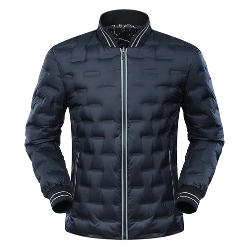 Размера плюс 4XL 5XL 6XL 7XL легкая зимняя куртка-пуховик пальто Для мужчин, зимнее платье, модное Двустороннее пальто Зимняя парка 140-180 - Цвет: Синий