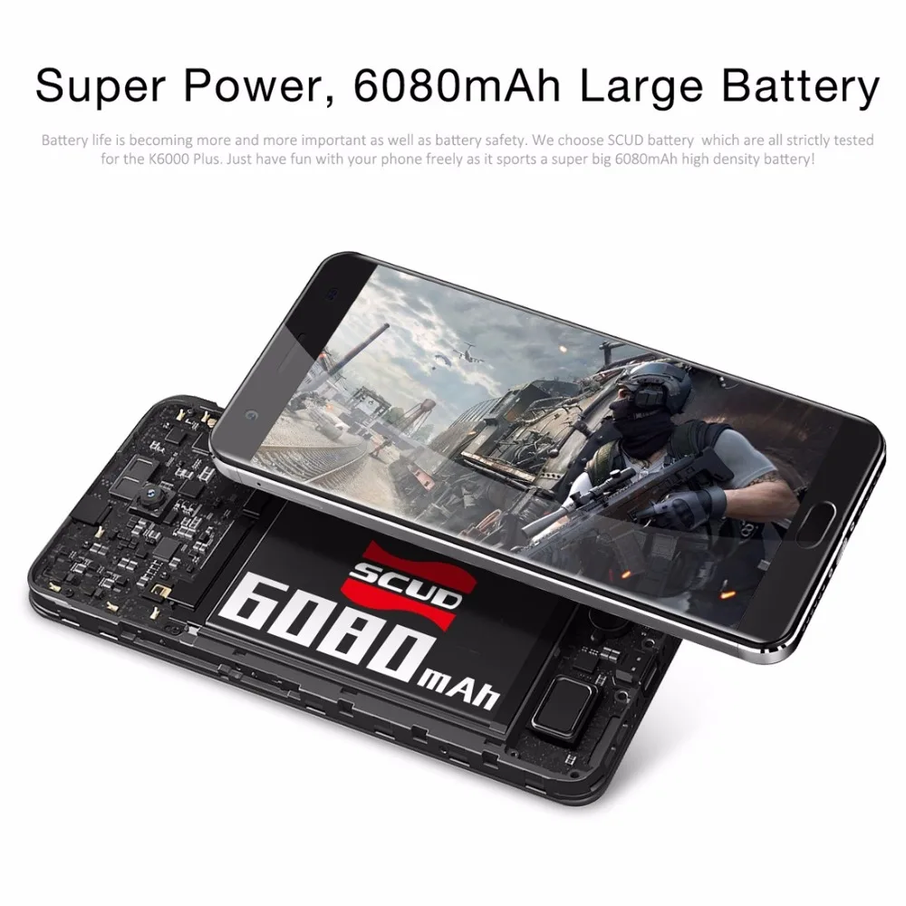 OUKITEL K6000 плюс мобильного телефона 6 4G B Встроенная память Оперативная 5 ''Android 7 0