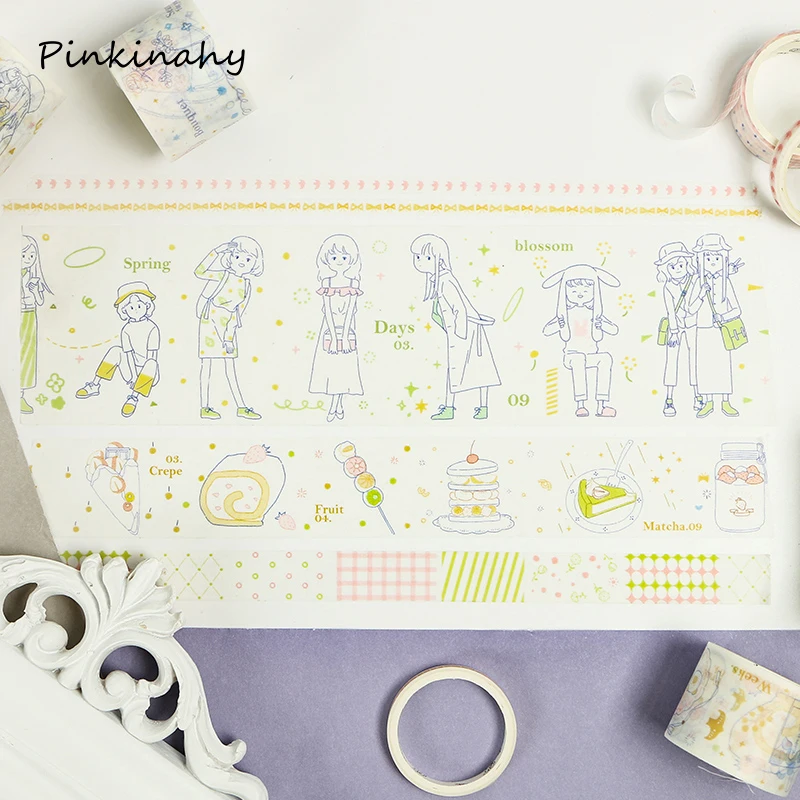 6 рулонов/набор хорошее время декоративные бумажные пули журнал набор