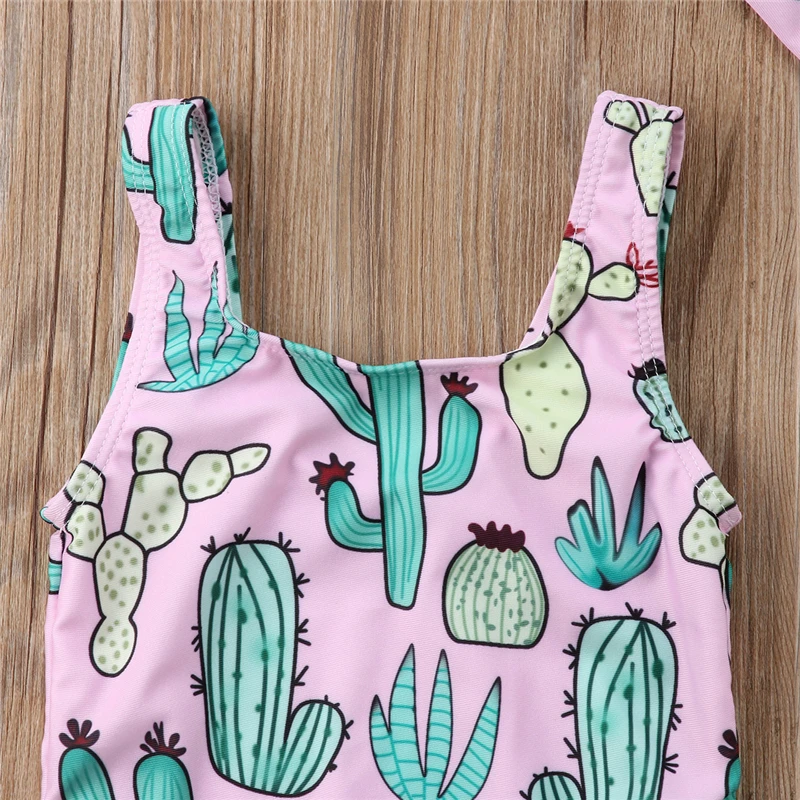 Летний детский купальный костюм для девочек Лидер продаж летний Цельный