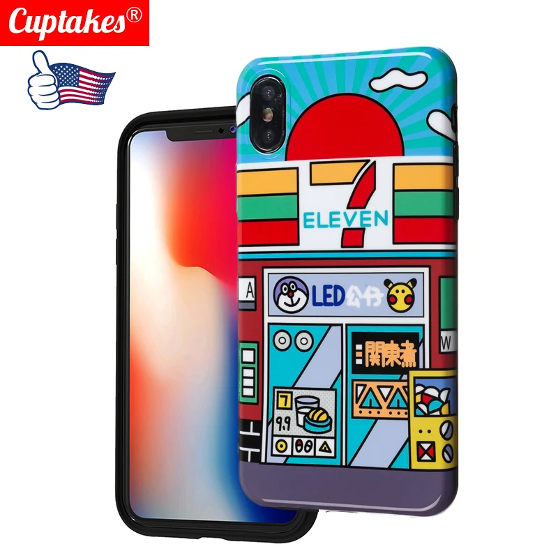 Luxury Crystal Style Japan Brand Phone Case For iPhone X XR XS Max iphone 8 6 6s 7 plus Cover Fashion Soft Cases Capa|Бамперы| |