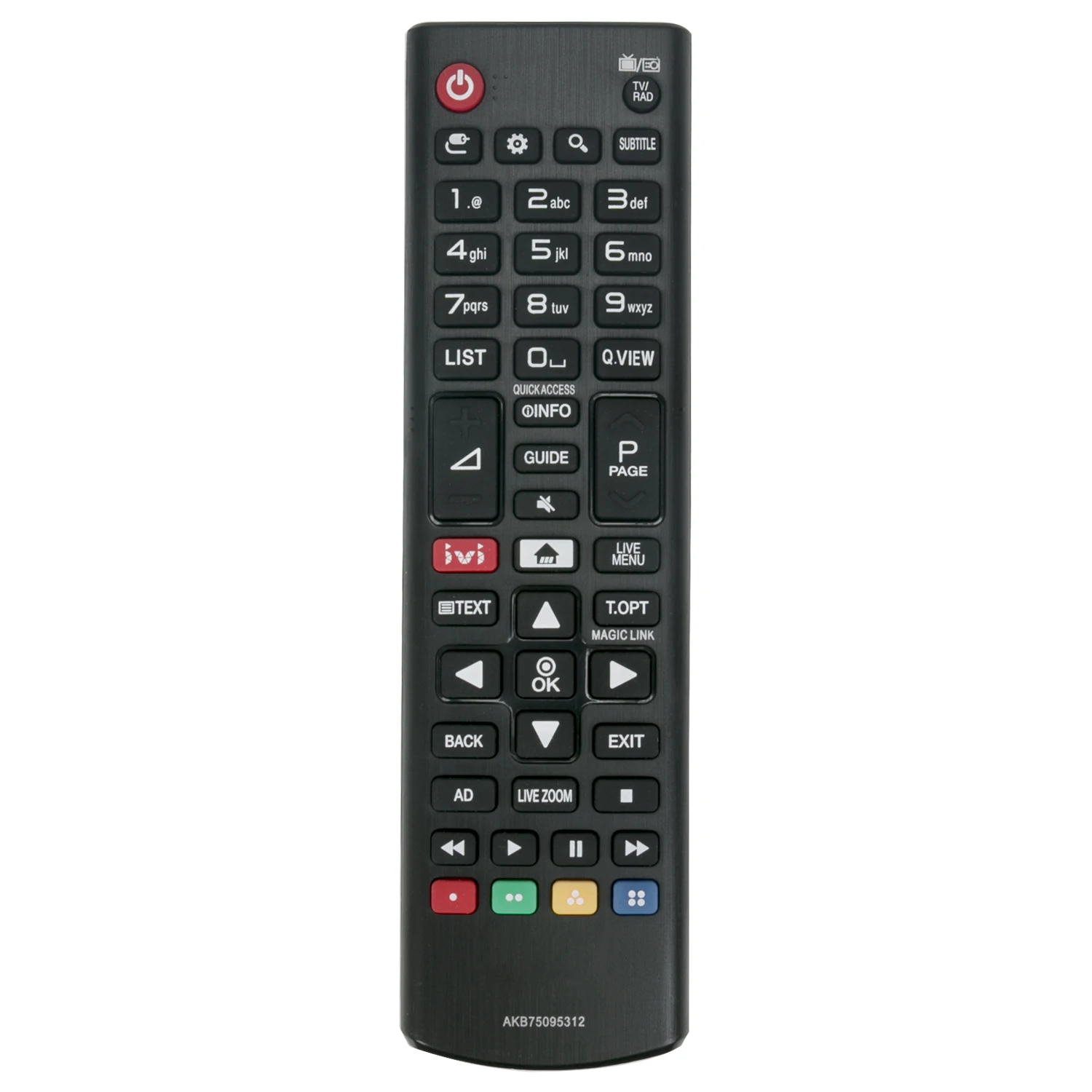 Новый пульт дистанционного управления AKB75095312 для телевизора LG 24LJ480U 24MT49S 28LK480U 28MT49S
