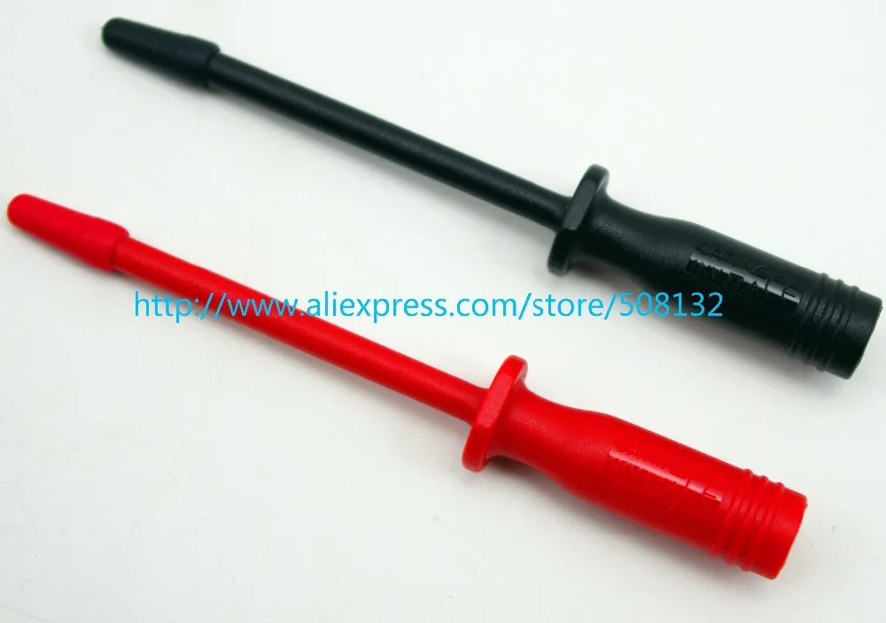 Пробивной игла Неразрушающий тест зонд с 4 мм разъемом банана красный +