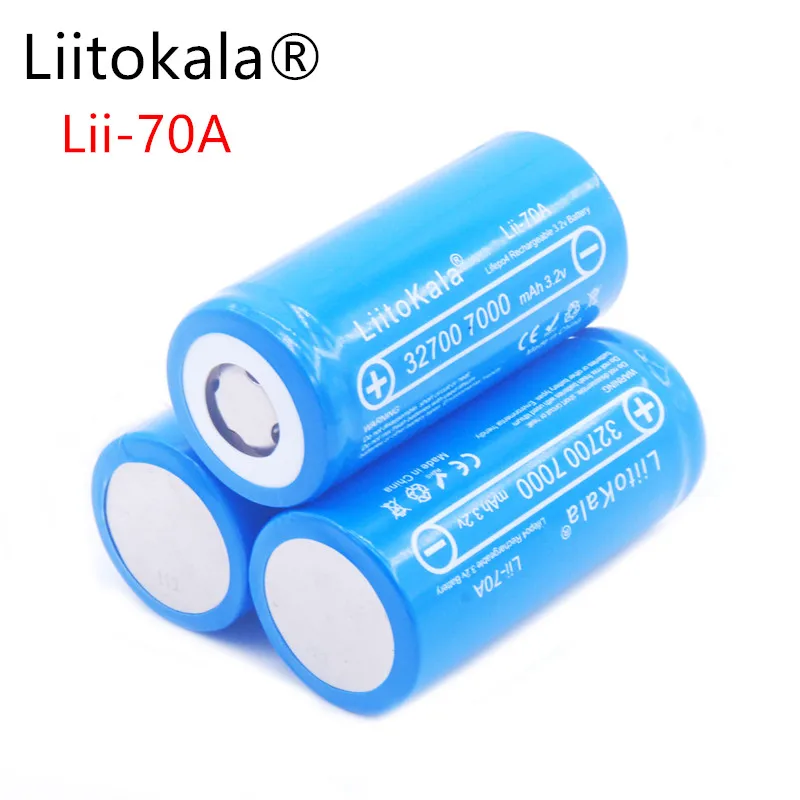 Аккумулятор LiitoKala 100% в 3 2 32700 мАч LiFePO4 35 А непрерывный разряд максимум 55