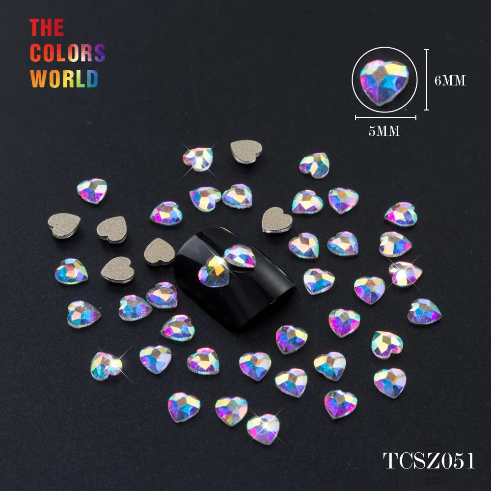 TCST-001 Rhinestone AB Crystal Diamond Gems Flatback 3D Tips Nail Accessoires Jewelry Stones Manicure Nail Art Decoration DIY
