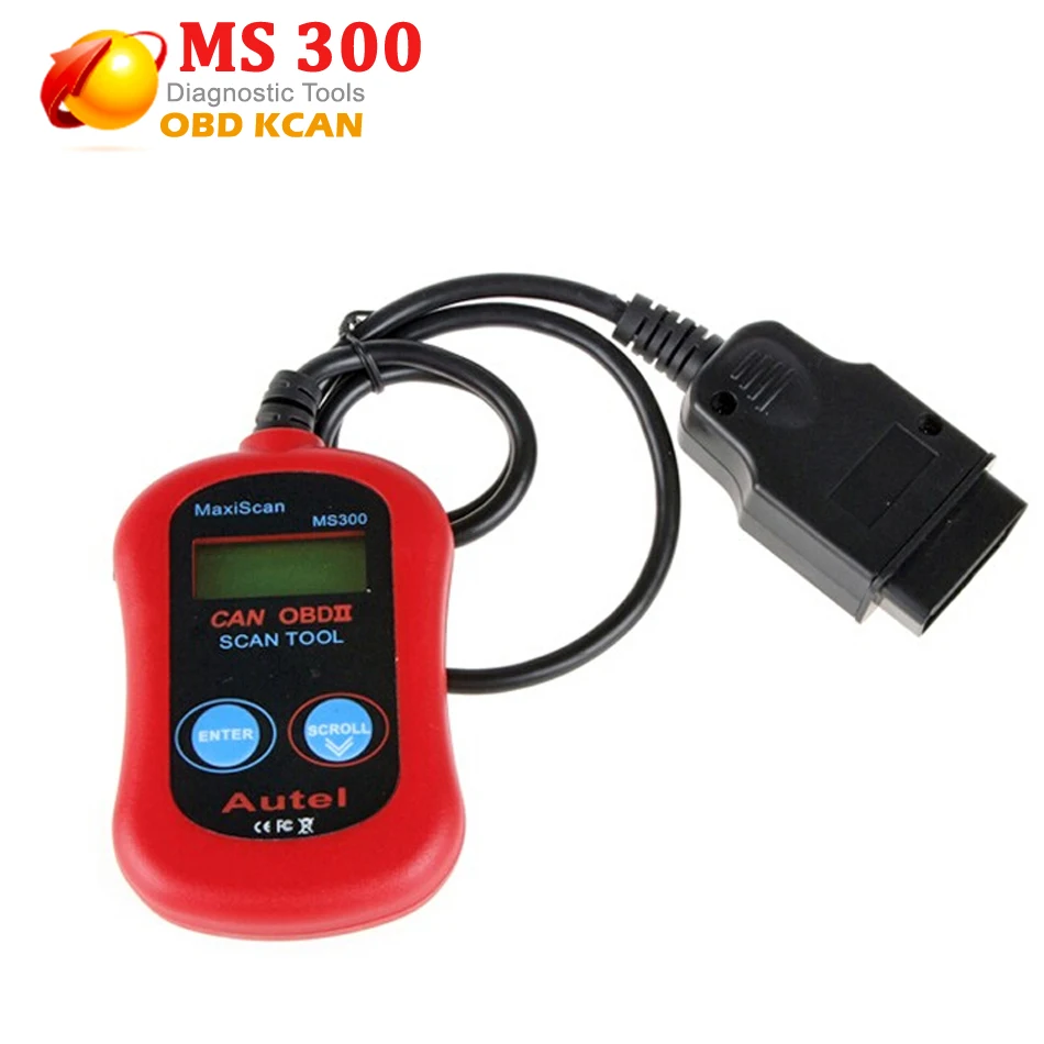 Лучшее качество MaxiScan MS300 CAN BUS OBD2 считыватель кодов MS 300 автоматический диагностический инструмент с быстрой доставкой