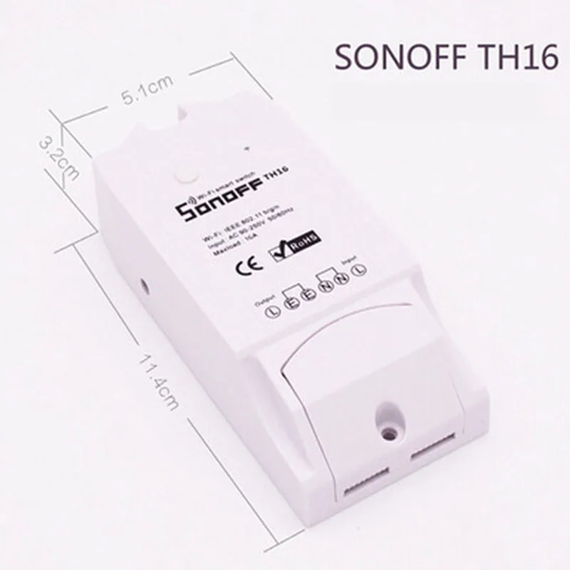 Sonoff TH контроль температуры и влажности WiFi умный переключатель контроллер датчик