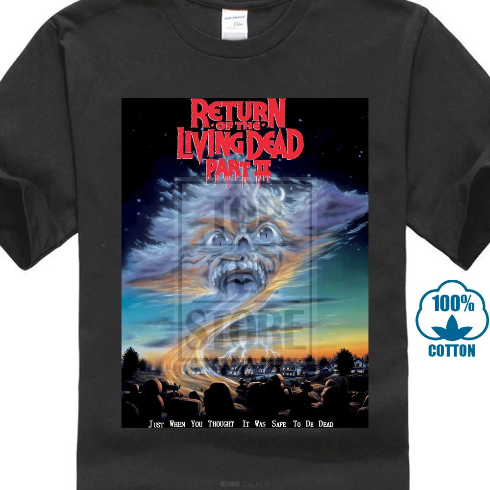 Винтажная Футболка 1988 Return Of The Live Dead Part 2 Horror Movie 80S Reprint|t shirt|vintage t shirthorror movie |