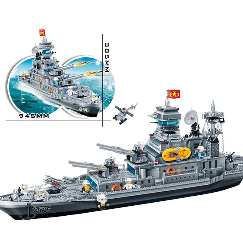 BanBao Cruiser Carrier военные строительные блоки совместимые с другими учебными кубиками