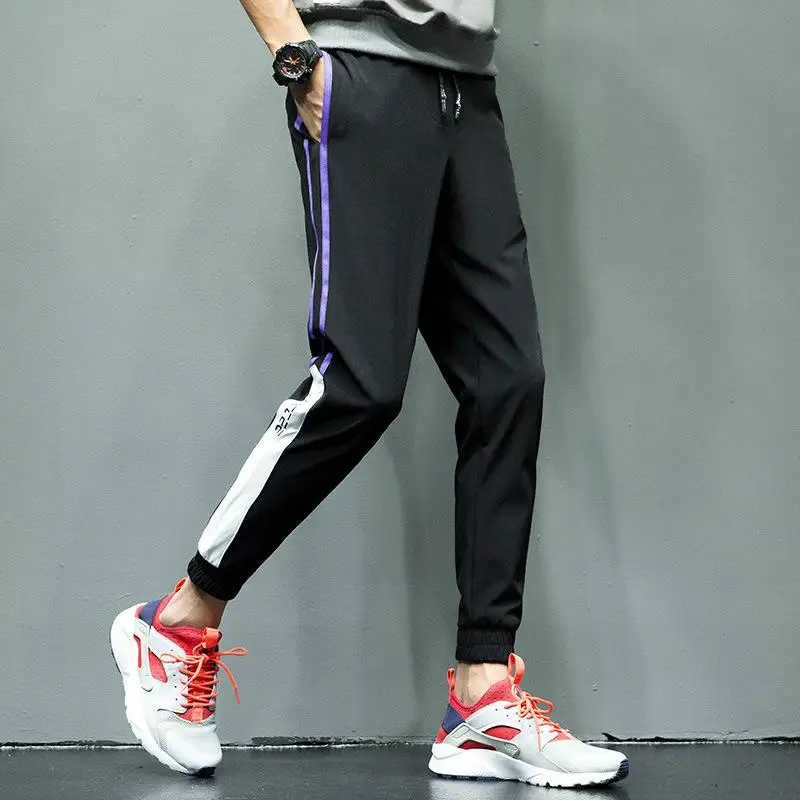Высокое качество Мужская Мода Спортивные джоггеры хип хоп Бег Свободные Штаны