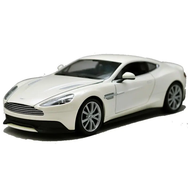 Белый Welly 1:24 Aston Martin Vanquish черная литая под давлением модель спортивный гоночный автомобиль игрушка в коробке - Цвет: Белый