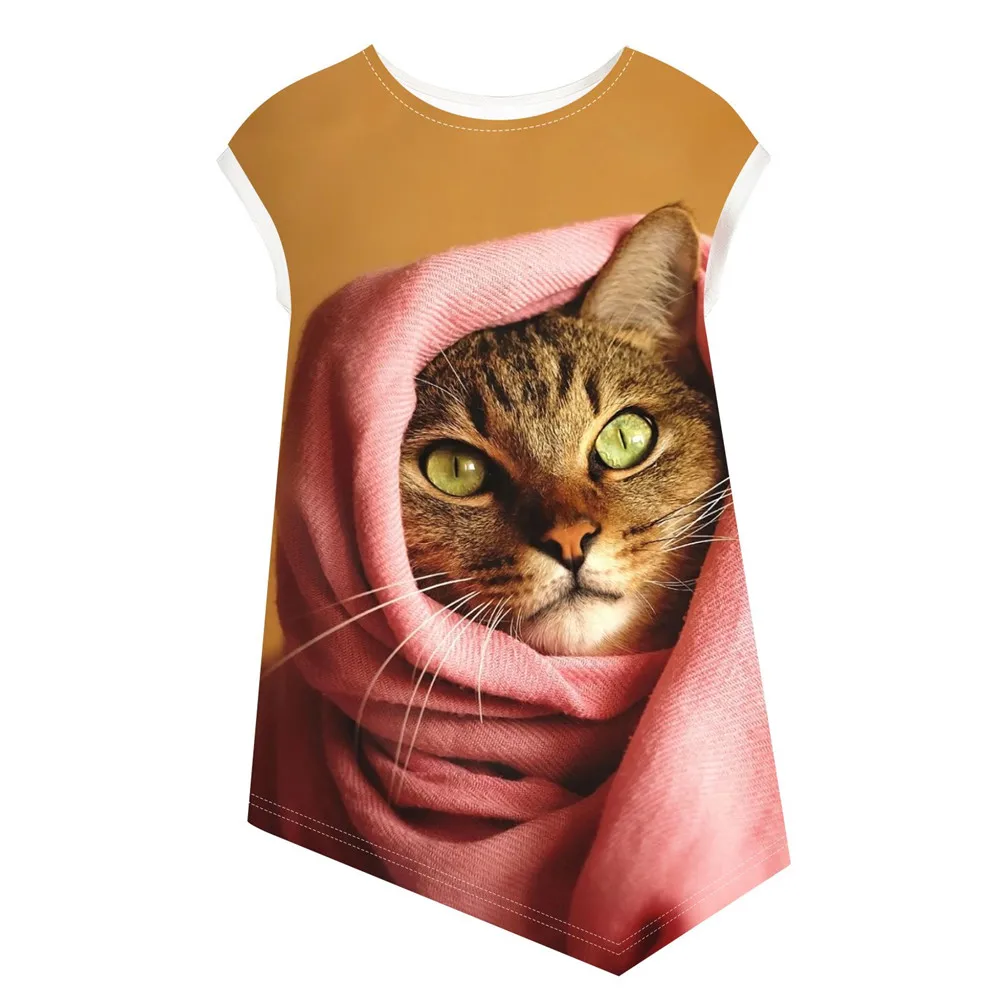 Kids Children Teenagers Dress beach Girls Clothing new girl dress nice printing girls fashion Summer | Детская одежда и обувь