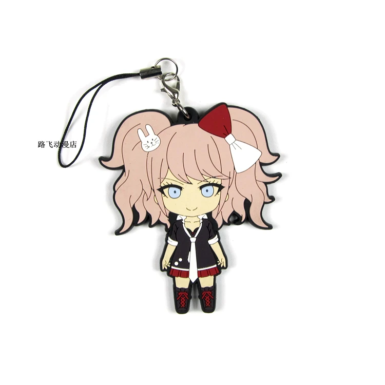 Danganronpa: Trigger Happy Havoc Monokuma Naegi Makoto Kirigiri Kyouko фигурка аниме модель резиновый брелок Подвеска 6 см - Цвет: 2