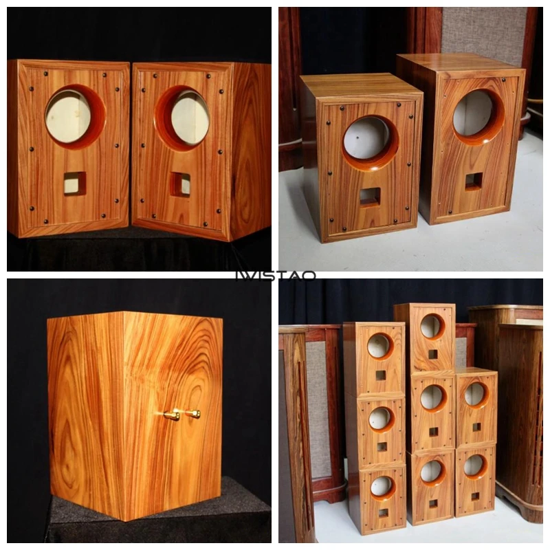 IWISTAO HIFI полный спектр пустой динамик корпус перевернутый 1 пара палисандр шпон 3 4 4,5 дюймов Встроенный передний рог для AURA блок
